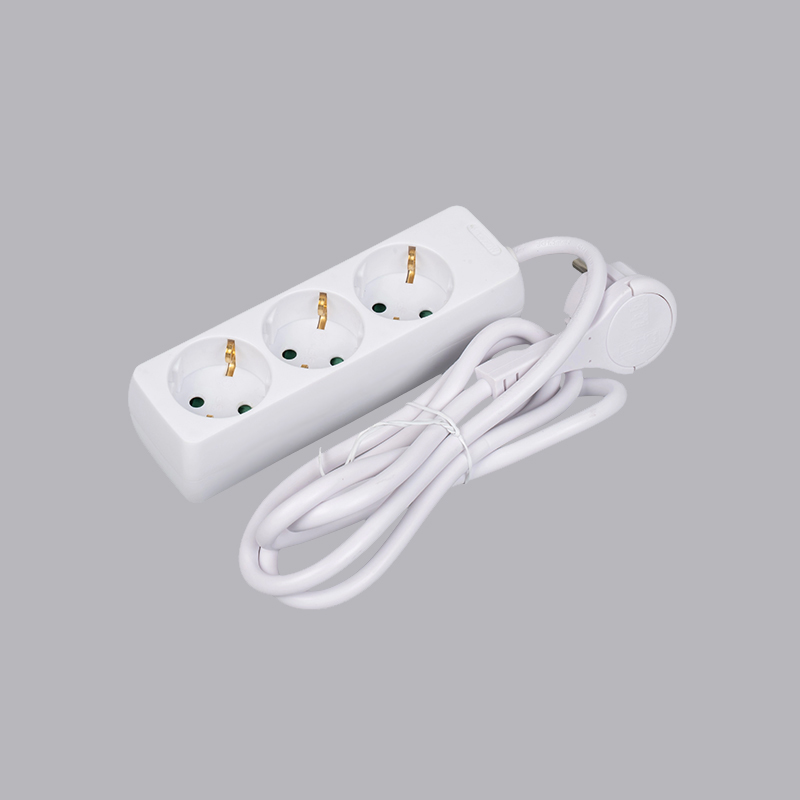 LOB-03L Német típusú téglalap alakú 3-utas elosztó húzógyűrűvel Multi-Socket