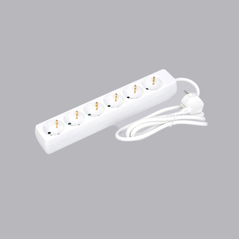 LOB-06 Német típusú téglalap alakú 6 utas elosztó Multi-Socket