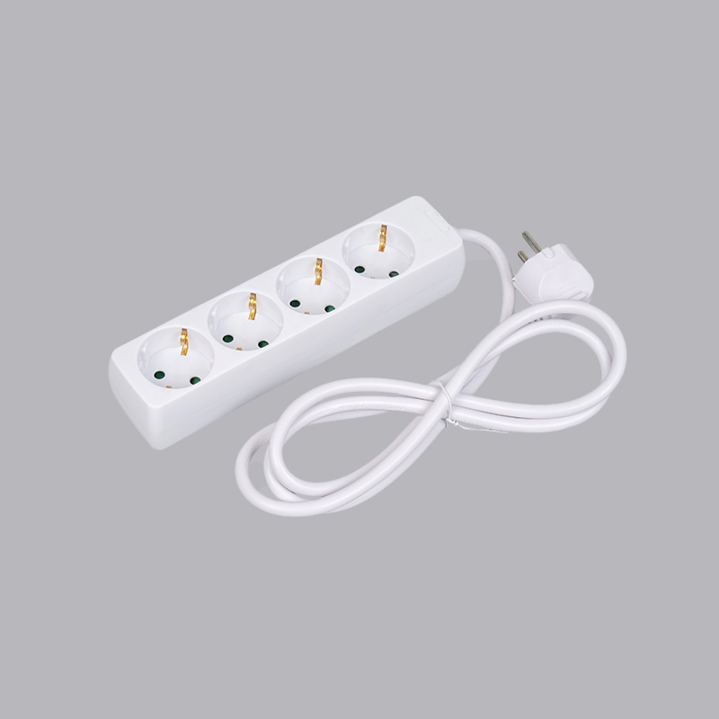 LOB-04 Német típusú téglalap alakú 4 utas elosztó Multi-Socket
