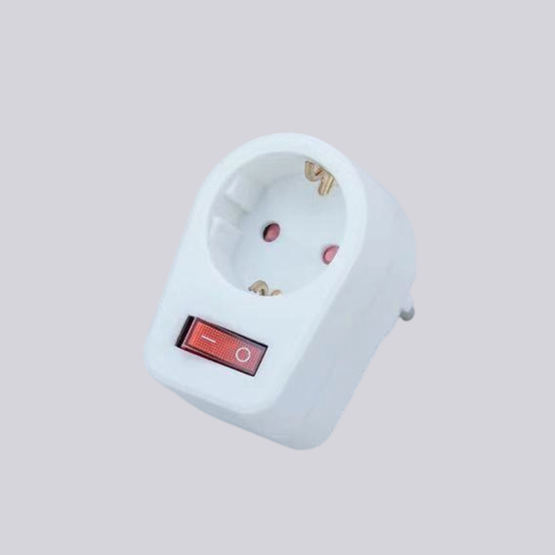 G01-01K német típusú egy kerek dugó kapcsoló adapterrel
